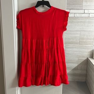 Red dress worn once size Med